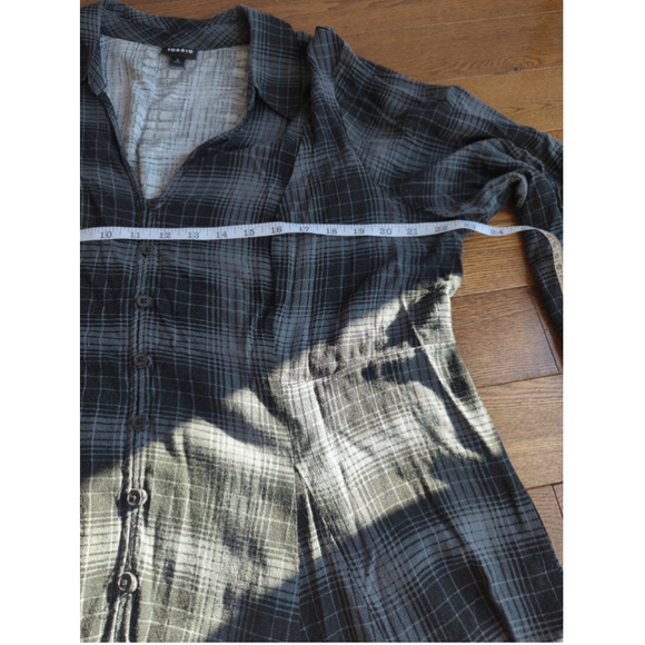 Torrid Fit And Flare Slub Button-Front Top Womens Sz 2 Fairy Y2K Dark Academia - Picture 6 of 12